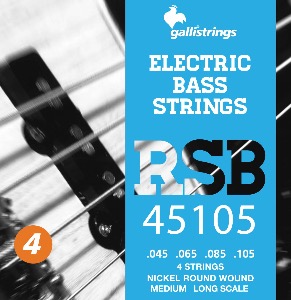 Galli Strings 갈리 스트링 - RSB45105 - 4 STRINGS MEDIUM (Nickel) 니켈 4현 베이스 스트링 (미디엄 게이지)