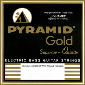 PYRAMID Chrome - Nickel Flat Wire Wound, Polished 피라미드 크롬-니켈 플랫와운드 베이스 스트링