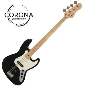 [Traditional Series] Corona - Standard Jazz / 코로나 베이스기타 Black (Maple)