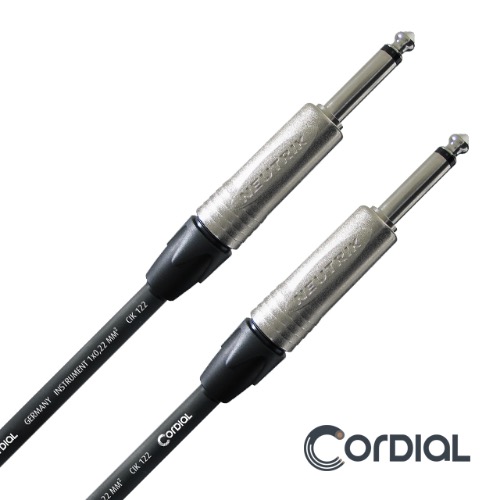 Cordial 코디얼 코디알 CXI PP 3m / 6m TS cable 뉴트릭 실버 / 기타케이블 / 악기케이블 (일자-일자)