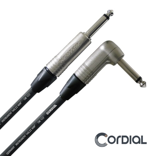 Cordial 코디얼 코디알 CXI PR 3m / 6m TS cable 뉴트릭 실버 / 기타케이블 / 악기케이블 (일자-ㄱ자)