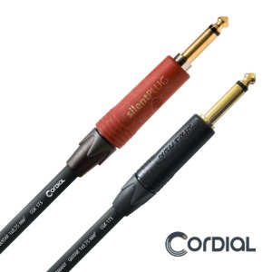Cordial 코디얼 코디알 CSI PP SILENT BLACK (TS 케이블) 3m, 6m TS cable 블랙 사일런트 플러그 뉴트릭 / 기타케이블 / 악기케이블 (일자-일자)