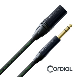 Cordial 코디얼 코디알 CRM MV 3M (XLR 캐논 케이블) XLR - TRS / 뉴트릭 플러그 /  마이크 케이블 / 밸런스드 케이블
