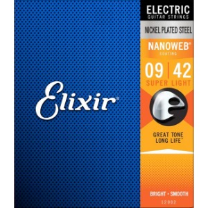Elixir - NANOWEB Electric Guitar Strings 나노웹 일렉기타 스트링 / 009-042 / 010-046