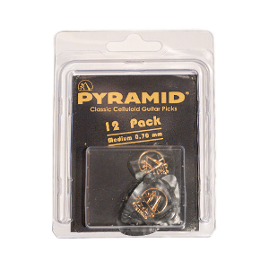 Pyramid Celluloid Pick Medium 12 pack 피라미드 기타 피크 / 베이스 피크 미디엄 12개 팩
